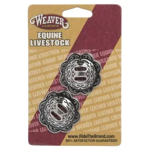 04200 Horse Shoe Brand Conchos with Slots, 1-3/4"