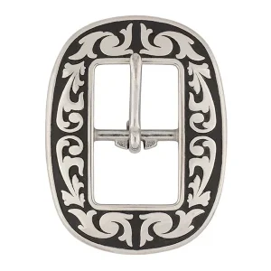 04420 Horse Shoe Brand Floral Buckle, 3/4"
