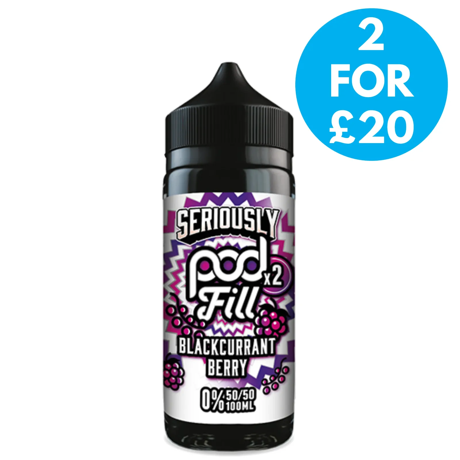 0mg Doozy Seriously PodFill 2 100ml Shortfill (50VG/50PG)