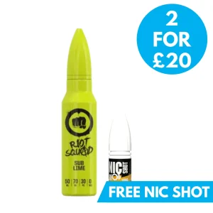 0mg Riot Squad Original shortfill 50ml (70VG/30PG)