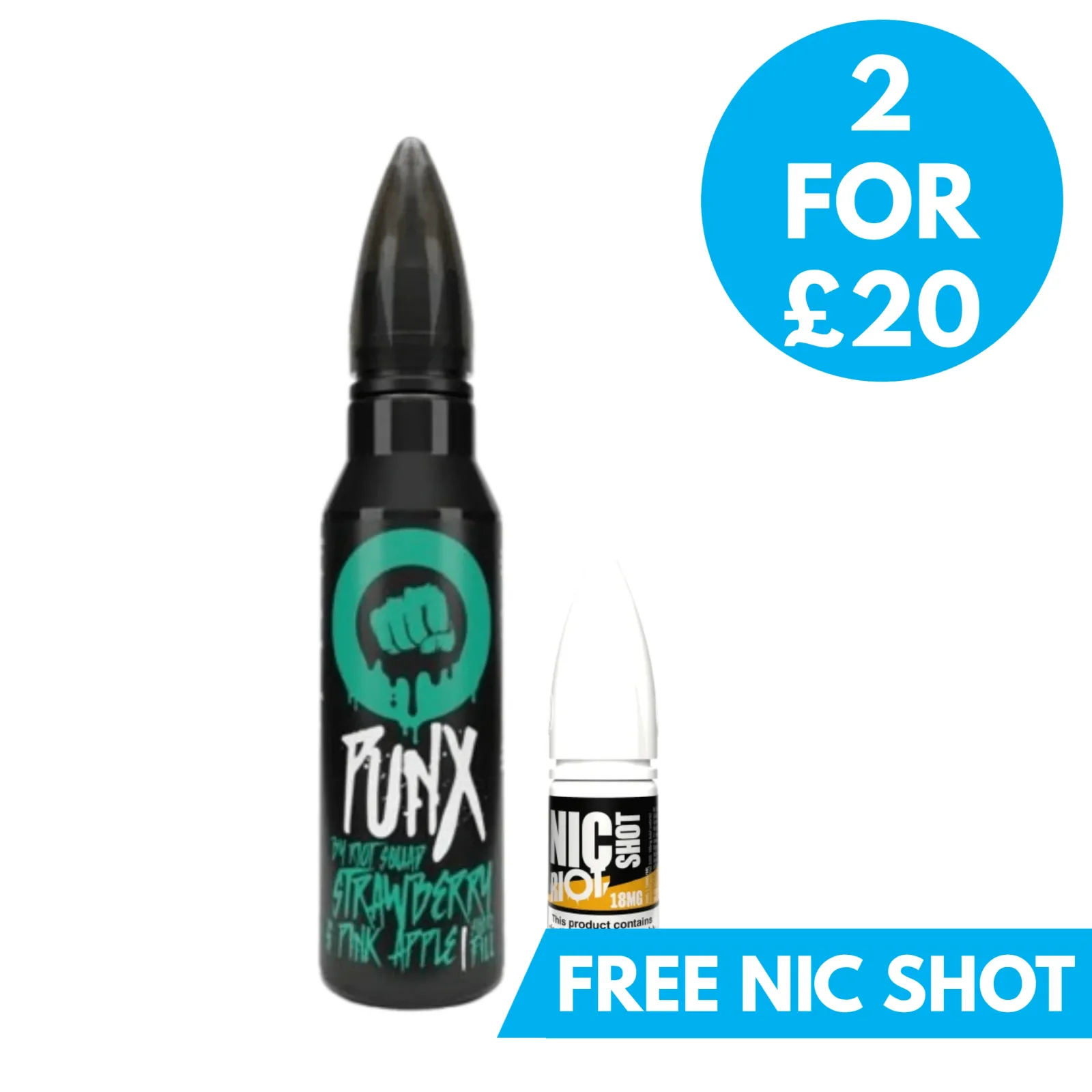 0mg Riot Squad Punx 50ml Shortfill (70VG/30PG)