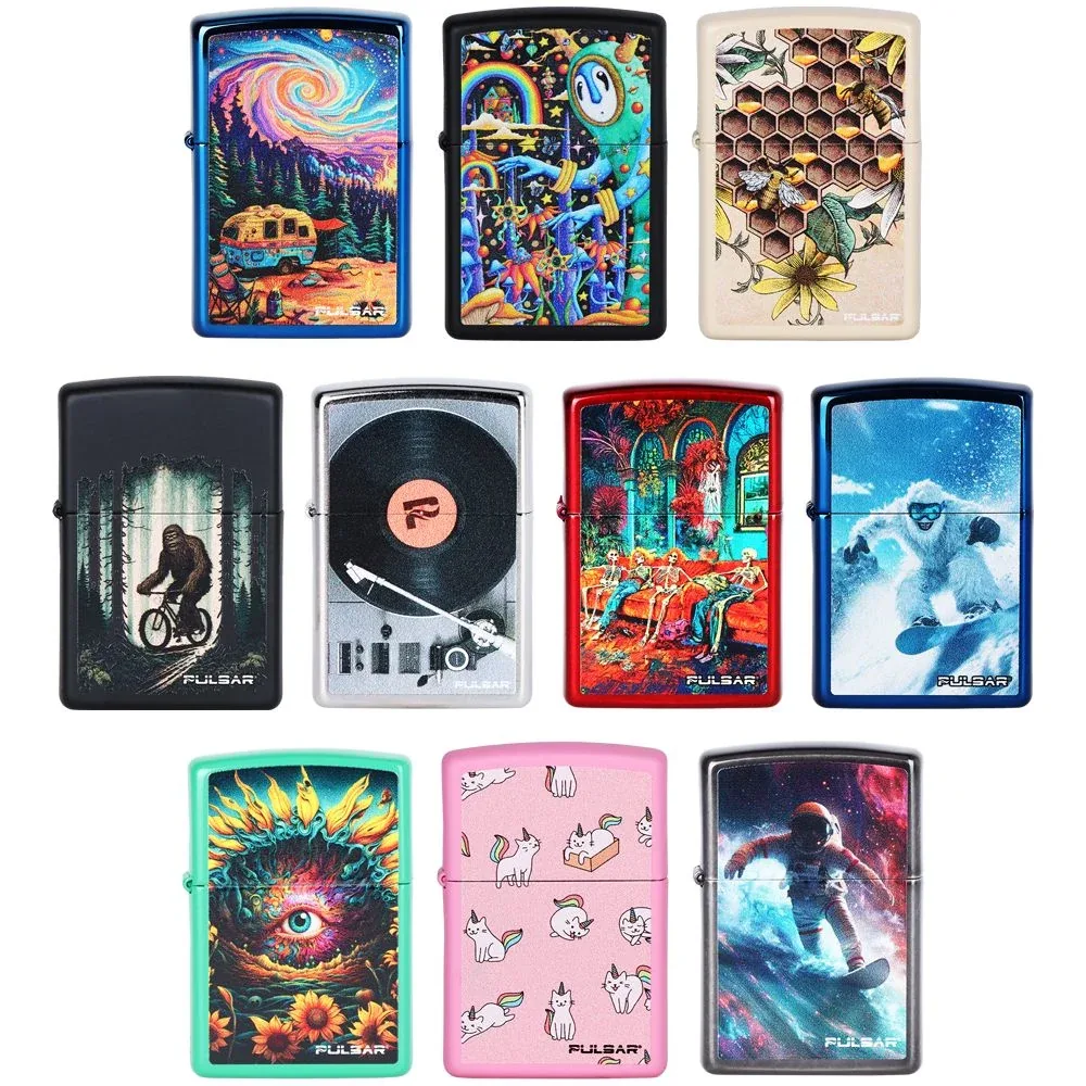 10CT BOX - Pulsar Design Series Zippo Lighter Prepack 3