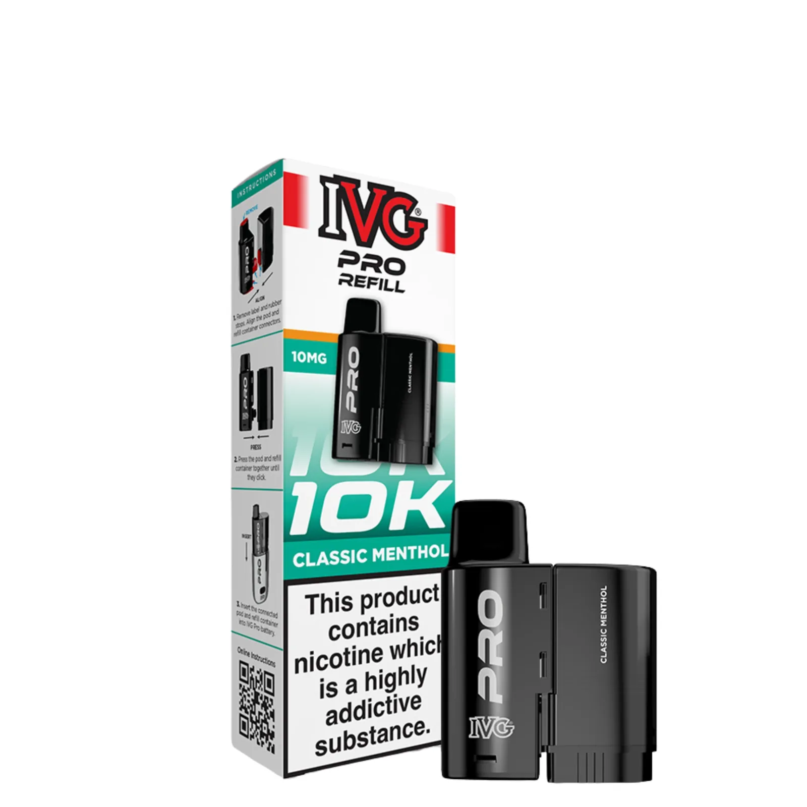 10mg (1%) IVG Pro 12 Refill Pack - Image 2