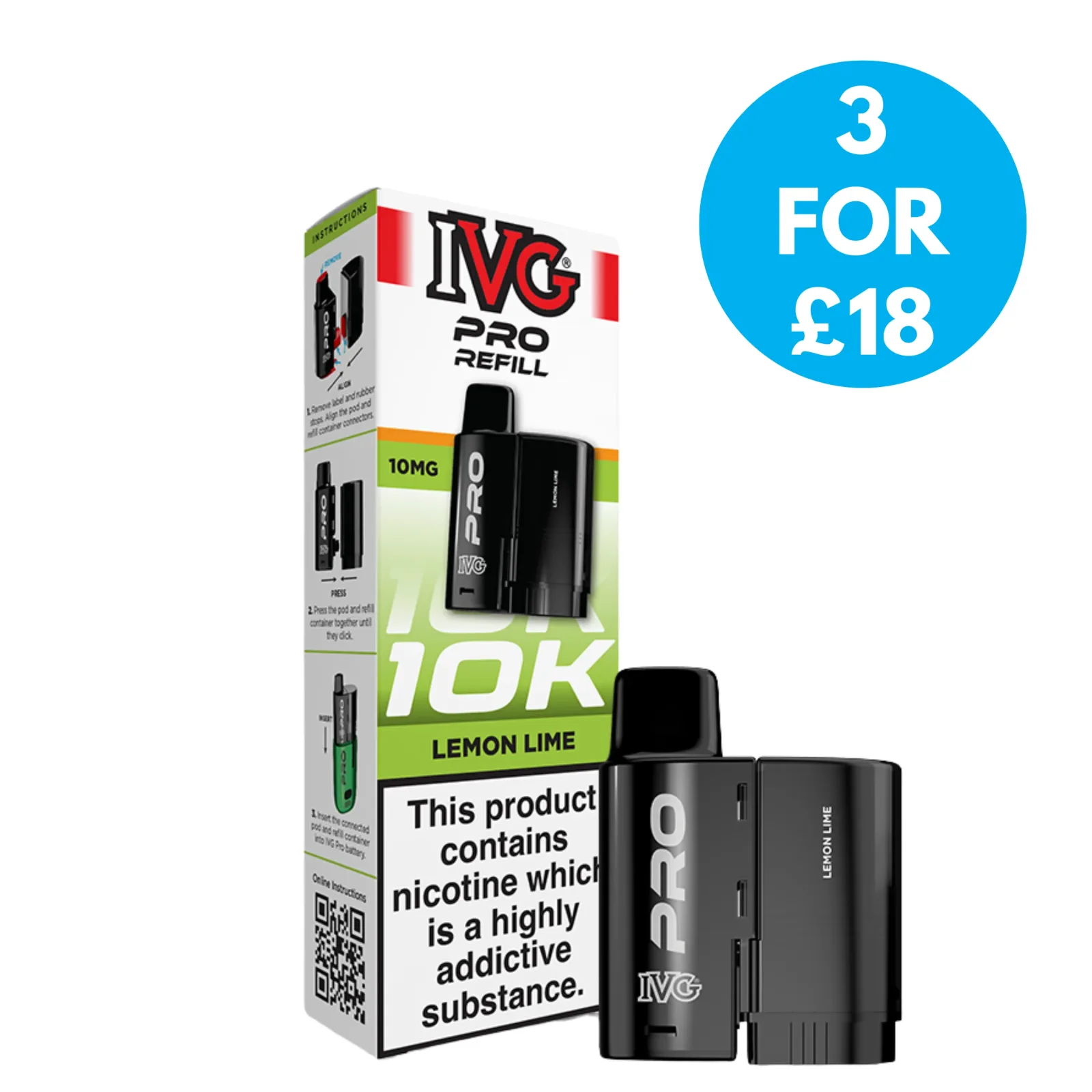 10mg (1%) IVG Pro 12 Refill Pack
