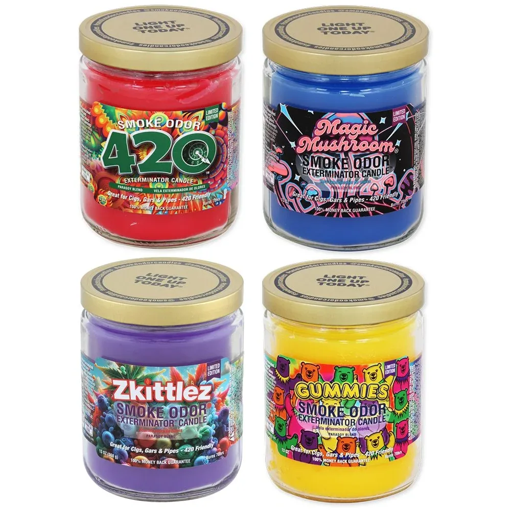 12CT BOX - Smoke Odor Exterminator Candles - Ultimate 420 Assortment 2025 / 13oz - Image 2
