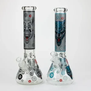 13.5" JJ Wolf Glow In The Dark Bong