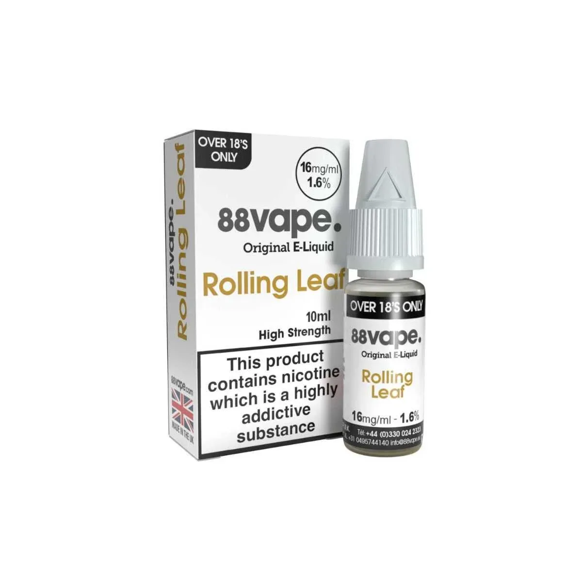 16mg 88Vape Freebase E-liquid 10ml - Image 2