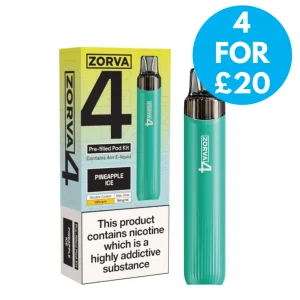 18mg (1.8%) Zorva 4 Prefilled Vape Kit