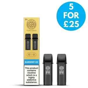 20mg (2%) Gold Bar Reloaded Prefilled Replacement Pods