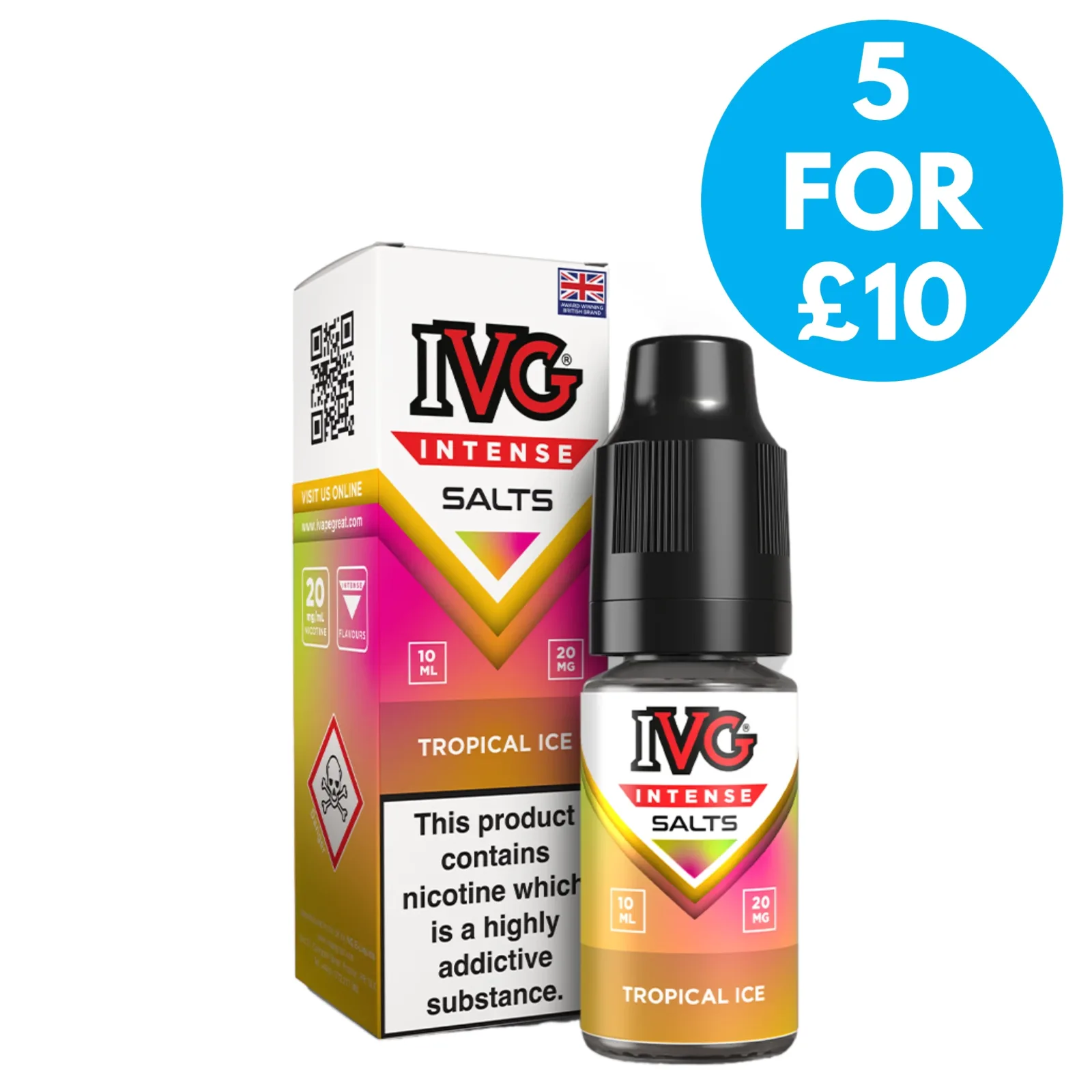 20mg (2%) IVG Intense Nic Salts 10ml E-Liquid