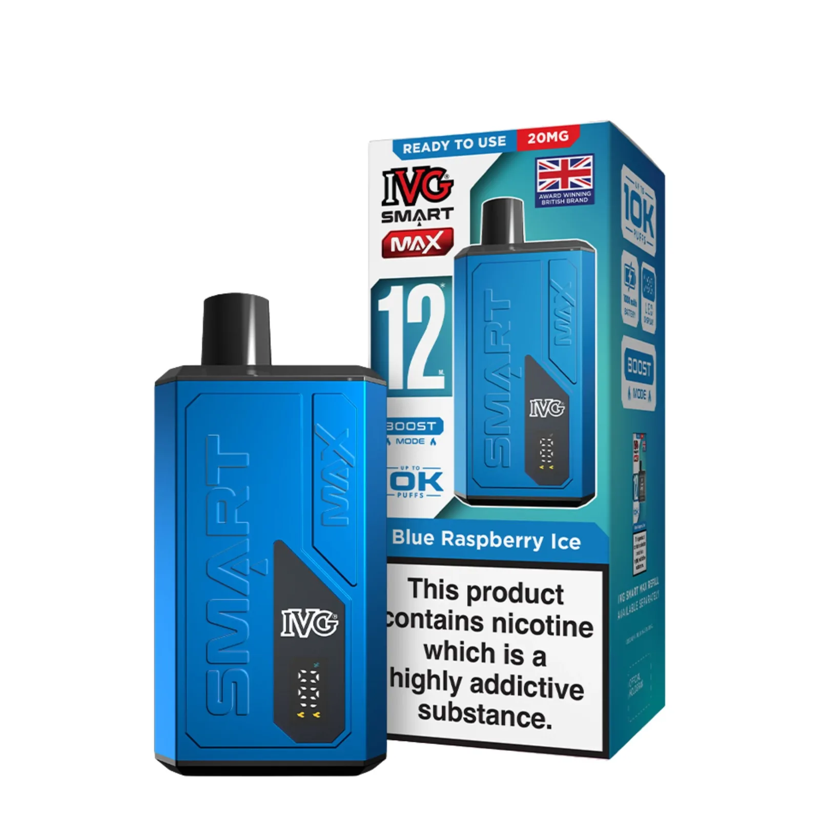 20mg (2%) IVG Smart Max Prefilled Pod Vape Kit - Image 2