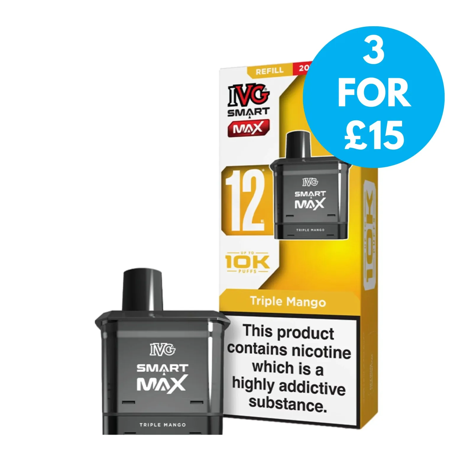 20mg (2%) IVG Smart Max Prefilled Replacement Pods