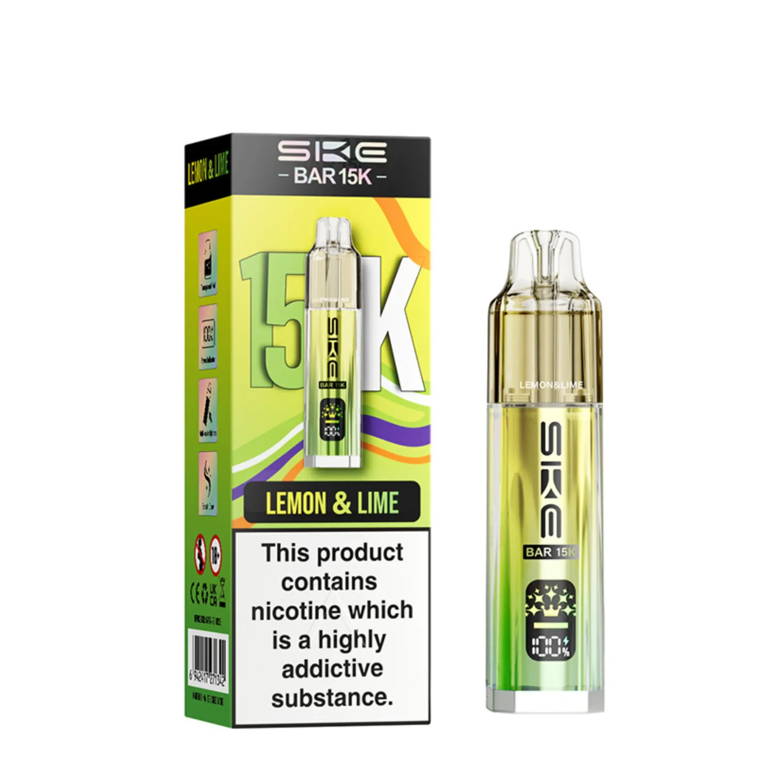 20mg (2%) SKE Bar 15k Prefilled Vape Kit - Image 2
