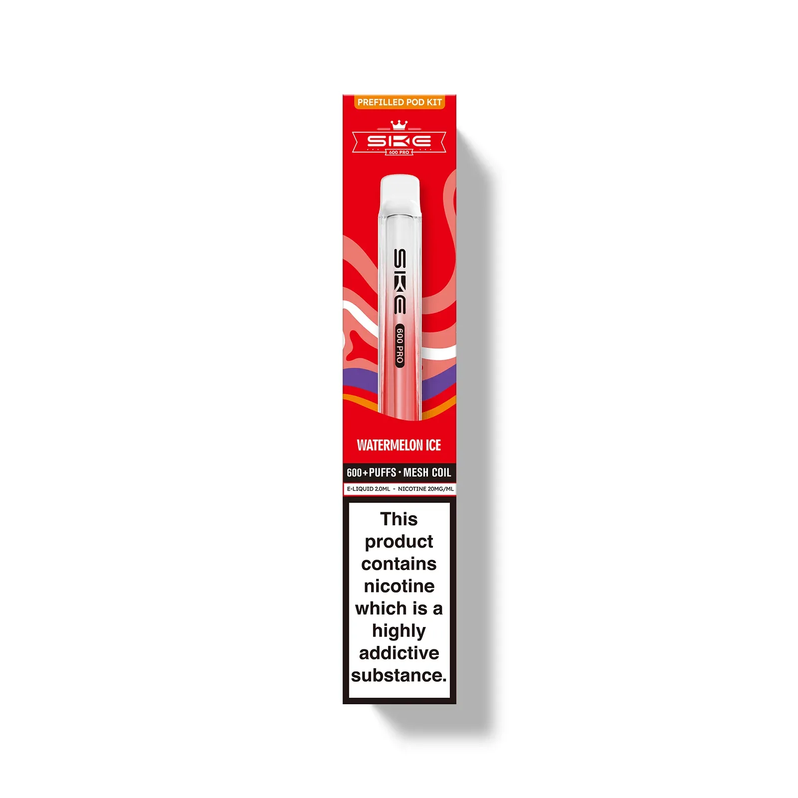 20mg (2%) SKE Crystal Bar 600 Pro Pod Vape Kit - Image 2