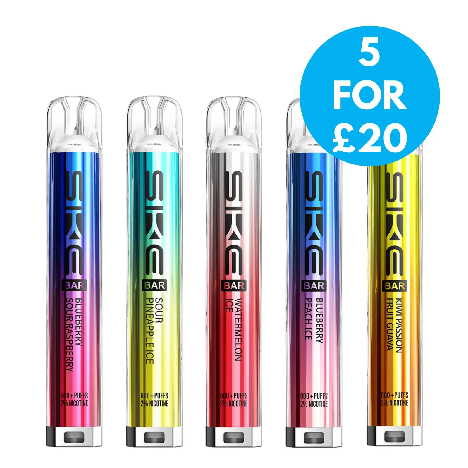 20mg (2%) SKE Crystal Bar Vape