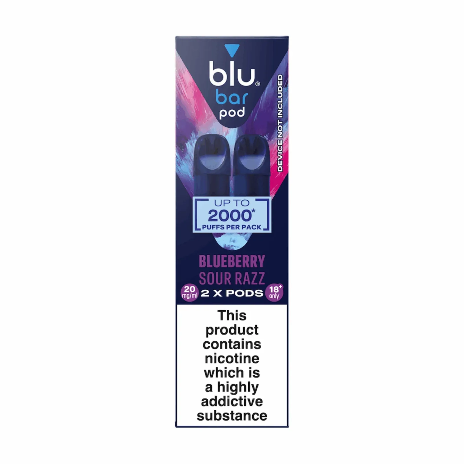 20mg Blu Bar Prefilled Replacement Pods - Image 2