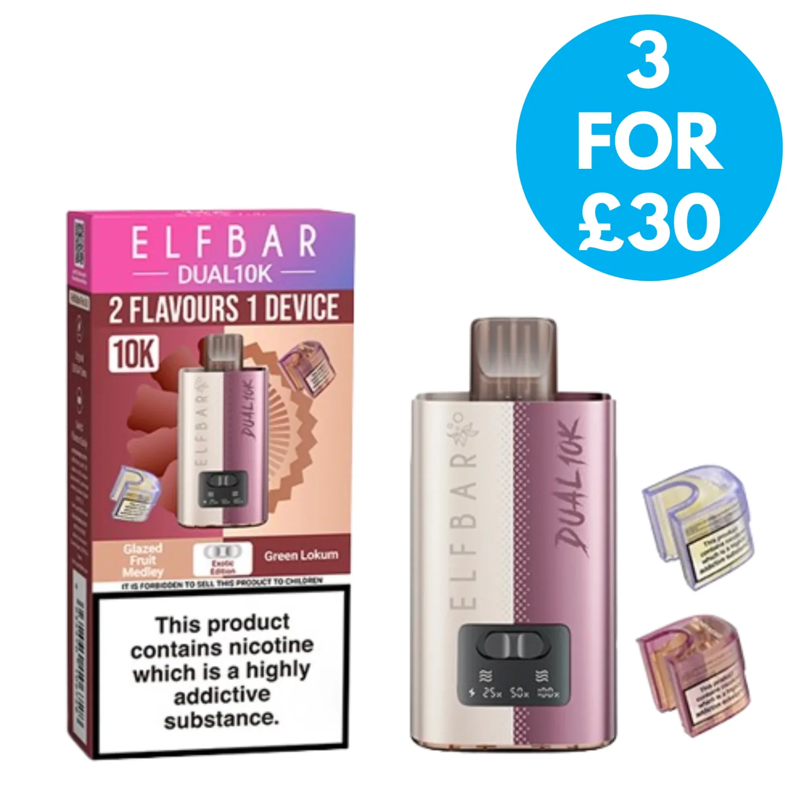 20mg Elf Bar Dual 10K Prefilled Pod Vape Kit