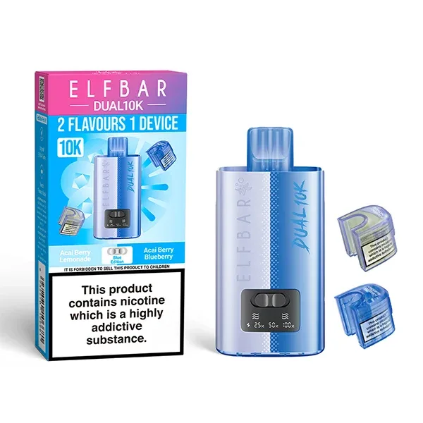 20mg Elf Bar Dual 10K Prefilled Pod Vape Kit - Image 2