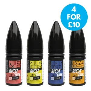 20mg Riot Squad Black Edition V2 Nic Salts 10ml (50VG/50PG)