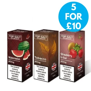 20mg Top Salt Fruit Flavour Nic Salts by A-Steam 10ml (50VG/50PG)