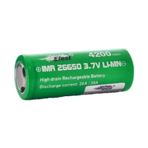 26650 4200MAH Li-Mn IMR Flat Top Battery | Efest