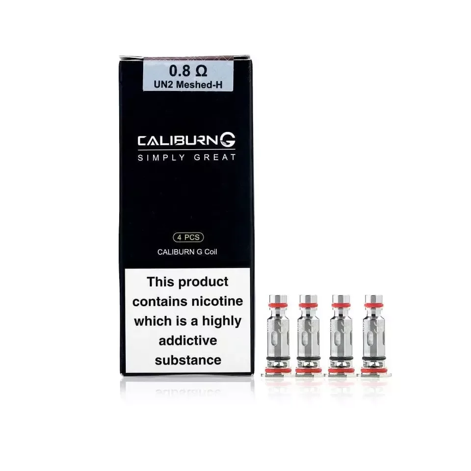 4x Caliburn G 0.80ohm Coils Uwell Caliburn GZ2 Pod System 850mAh - 2ml Pod