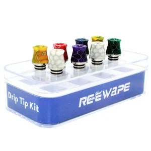 510 Snake Skin Metal Base Drip Tip Set (8 Pack)
