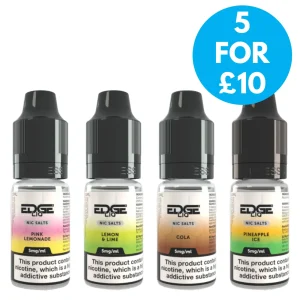 5mg (0.5%) Edgeliq 10ml Nic Salt E-liquid
