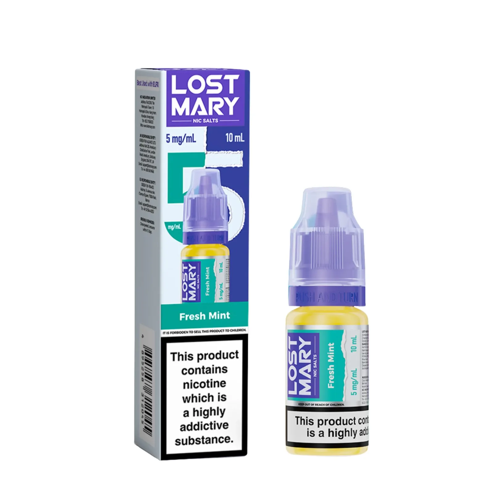 5mg (0.5%) Lost Mary 10ml Nic Salt E-liquid - Image 2