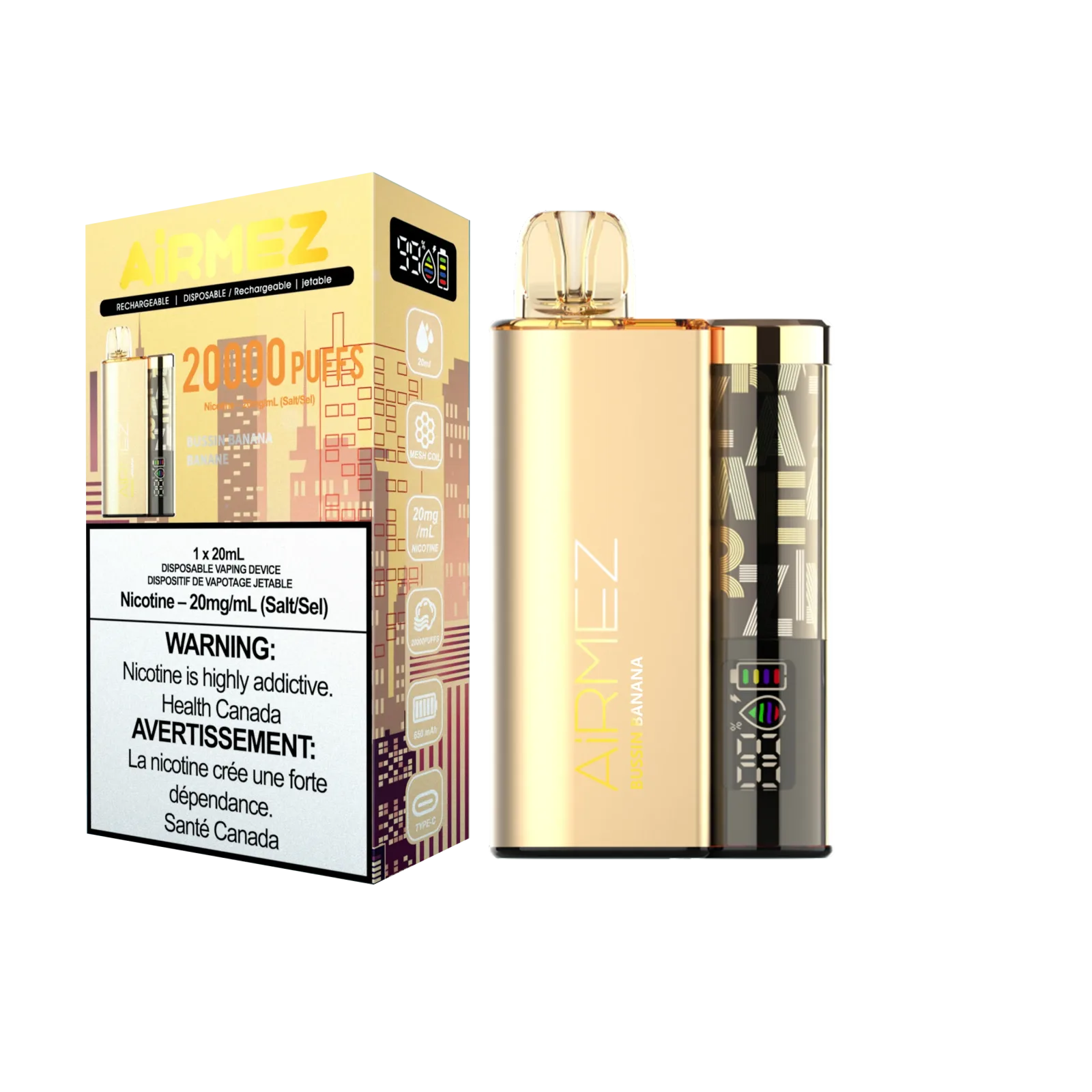 Airmez 20K Rechargeable Disposable Vape 20mL **Launch Special** - Image 2