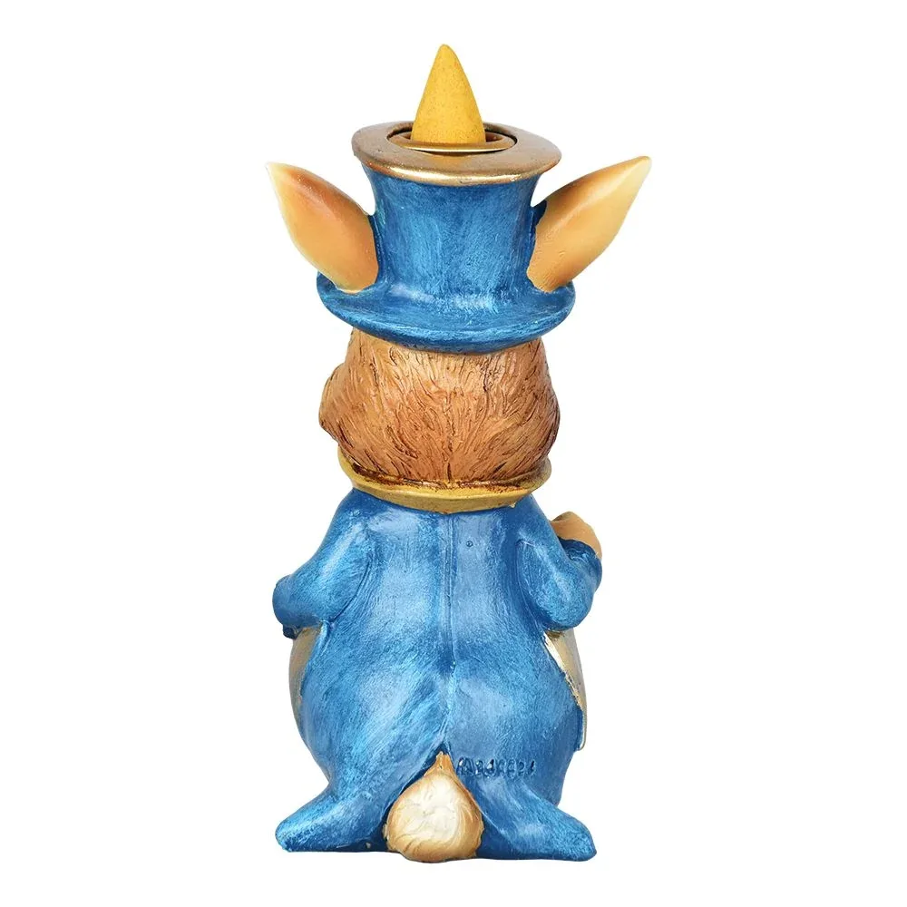 Alice In Wonderland Rabbit Backflow Cone Incense Burner - 6.25" - Image 2