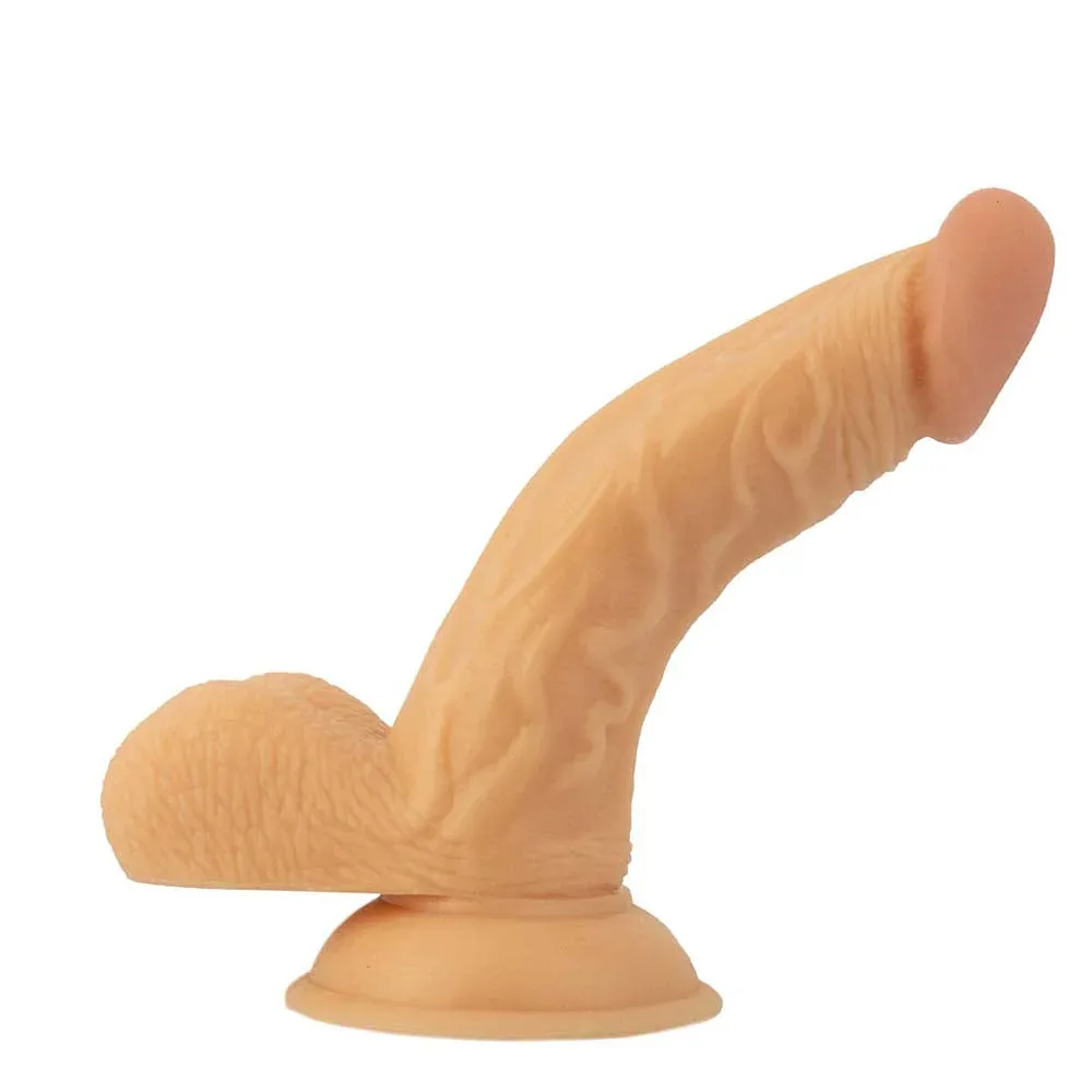 All American Whoppers 6.5 in. Curved Dong with Balls + Cherry Anal-Ese - Image 2