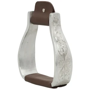 Aluminum Stirrups with Engraved Band, Visalia