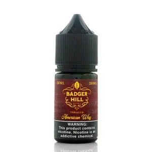 American Way Tobacco Salt 30ml E-Juice | Badger Hill Reserve