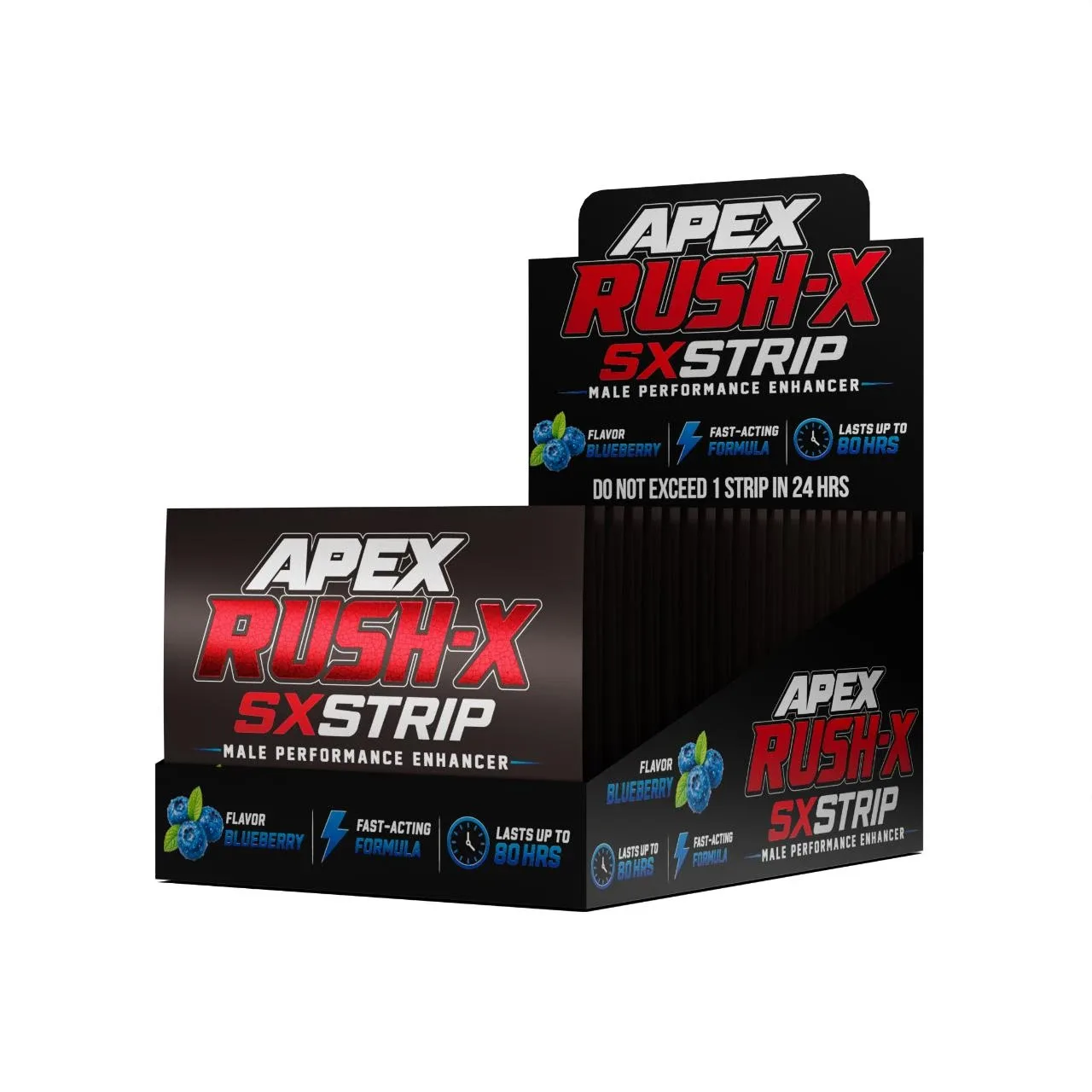 Apex Rush Male Performance Enhancer SX-Strips | 20COUNT