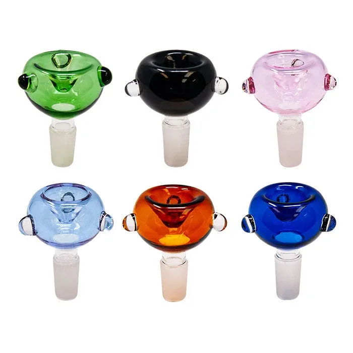Assorted Colored Glass Bowl w/ 19mm Joint