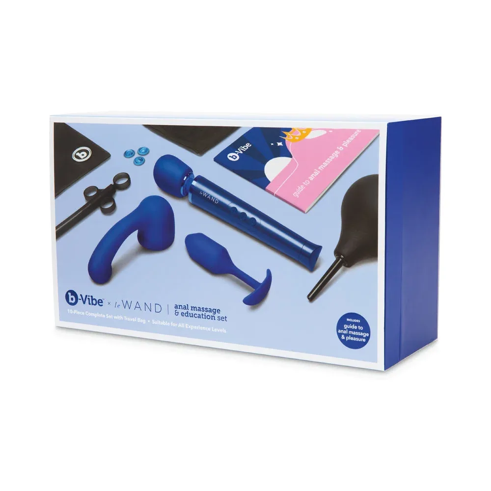 b-Vibe Anal Massage & Education Set Blue - Image 2