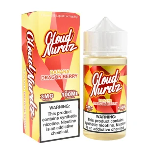 Banana Dragonberry Synthetic Nicotine 100ml E-Juice | Cloud Nurdz