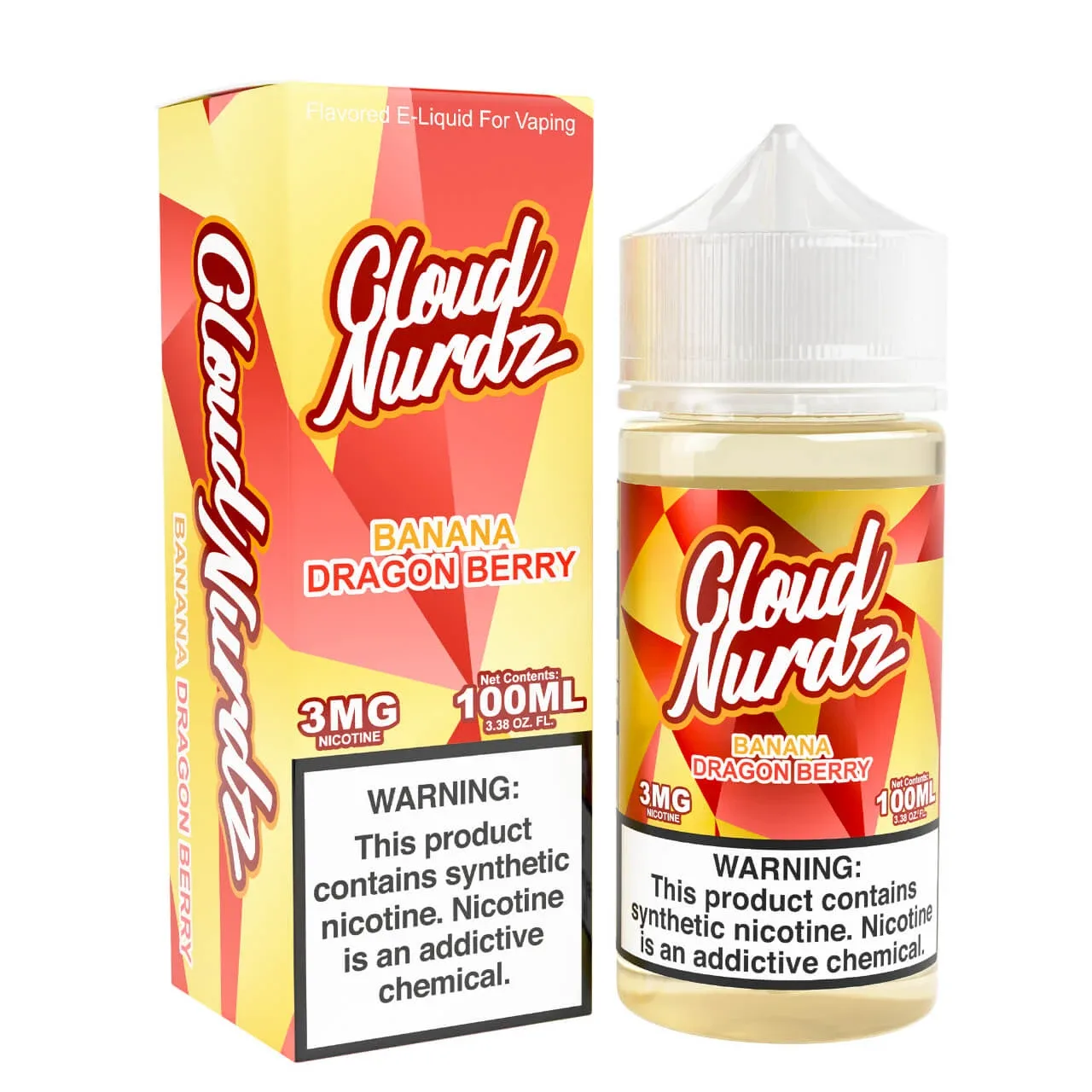 Banana Dragonberry Synthetic Nicotine 100ml E-Juice | Cloud Nurdz