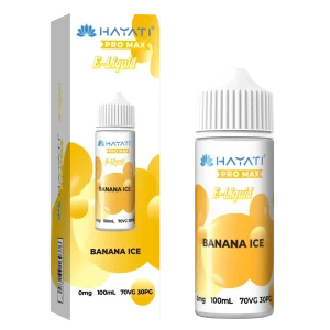 BANANA ICE HAYATI PRO MAX E-LIQUID 100ML NO NICOTINE