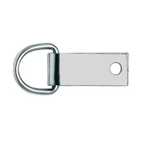 Barcoded 7936 Saddle D-Ring with Clip, NP, 5/8"