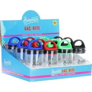 Beamer VAC-RITE Vacuum-Sealing Airtight Jar - 3.5g / 12ct