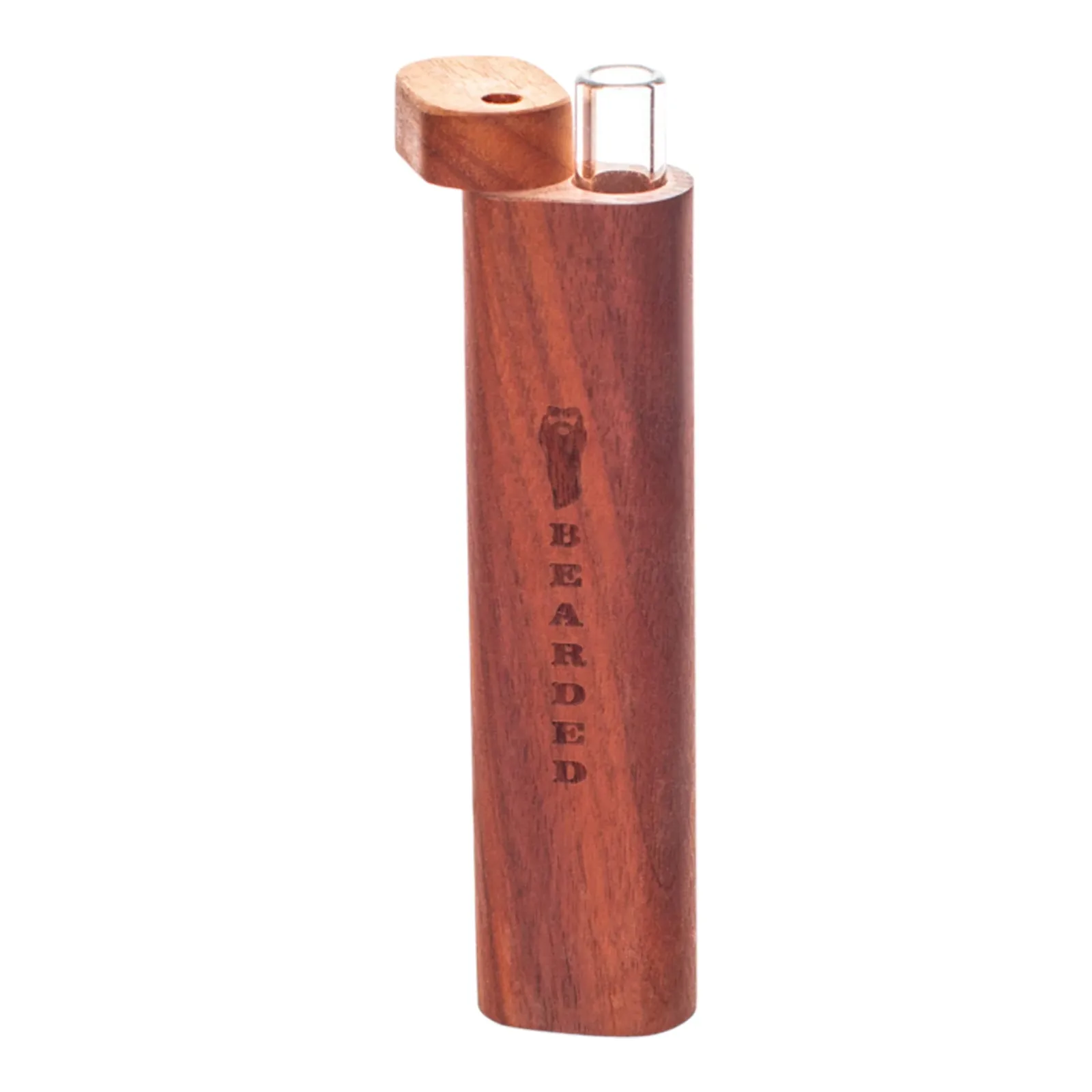 Bearded Wood Chillum Case - 4in - Image 2