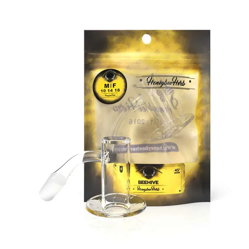 Beehive Quartz Banger - 45° Degree | YL - Image 2