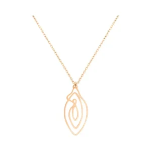 Biird Vulvii Vulva Necklace Rose Gold