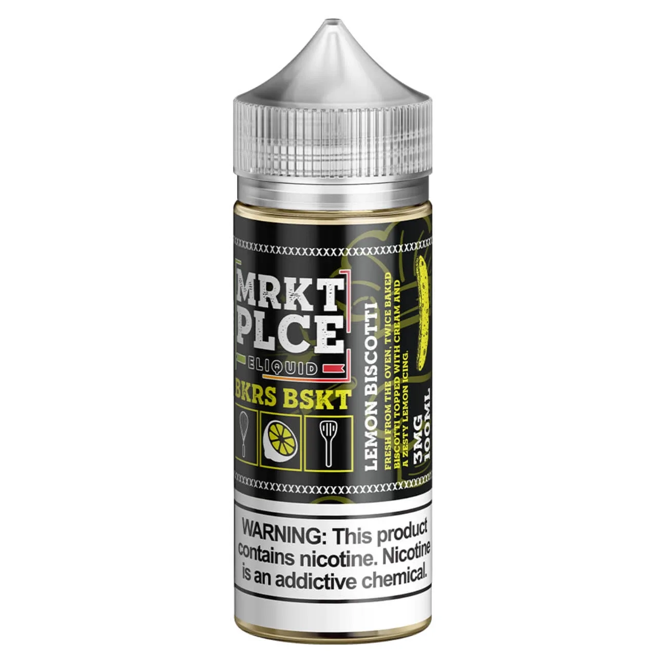 BKRS BSKT Lemon Biscotti 100ml E-Juice | MRKTPLCE
