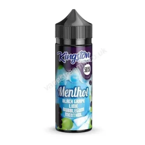 Black Grape Lime Bubblegum Menthol E-Liquid Shortfill by Kingston 50/50