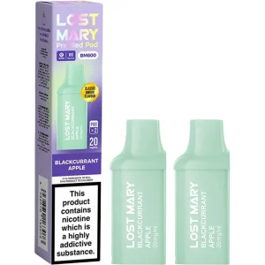 Blackcurrant apple Lost Mary BM600 pods 2 pack