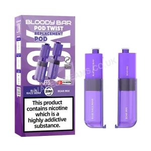 Bloody Bar Pod Twist 20K Blue Razz Bear/ Bear Mix Prefilled Pod