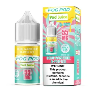 Blue Rancher B -POP Ice Salt 30ml E-Juice | Fog Pod X Pod Juice
